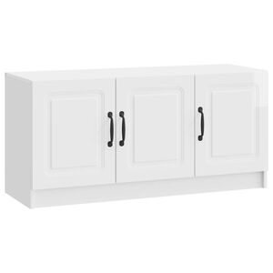 vidaXL TV Cabinet High Gloss White 99 x 34.5 x 47 cm Engineered Wood