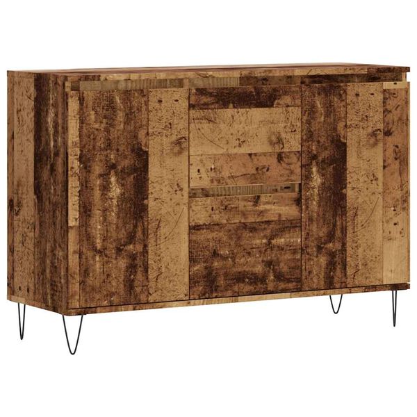 vidaXL Sideboard Old Wood 101.5x35x70 cm Engineered Wood