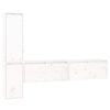 vidaXL TV Cabinets 4 pcs White Solid Wood Pine