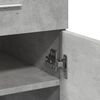 vidaXL Sideboard Concrete Grey 80x42.5x93 cm Engineered Wood