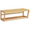 vidaXL Towel Shelf Wall-mounted 60x25x20 cm Bamboo