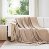 vidaXL Throw Blankets 6 pcs Camel 240 x 220 cm Fleece
