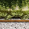 vidaXL Lawn Edging 10 pcs Brown 100 x 0.05 x 15 cm Weathering Steel