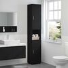 vidaXL Bathroom Cabinet Set TULUM Black 37 x 31.5 x 203 cm