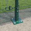 vidaXL Fence Post Green 25 x 1.6 m (12 x 12 mm mesh) Steel and PVC
