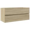 vidaXL Bathroom Sink Cabinet Sonoma Oak 100x38.5x45 cm Engineered Wood