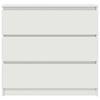 vidaXL Sideboard White 80x35x76 cm Engineered Wood