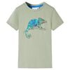 Kids' T-shirt with Short Sleeves Light Ochre 116