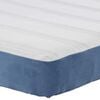 vidaXL Bed Mattress with Mattress Blue 160 x 200 cm Fabric