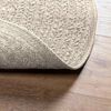 vidaXL Rug ZIZUR Cream &Oslash; 90 cm Jute Look Indoor and Outdoor