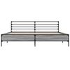 vidaXL Bed Frame without Mattress Grey Sonoma 200x200 cm