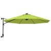 vidaXL Wall-mounted Parasol with LEDs Apple Green 290cm