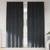 vidaXL Blackout Curtains 2 pcs Light Grey 140 x 225 cm Velvet