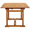 vidaXL 7 Piece Garden Dining Set Solid Wood Acacia and Textilene