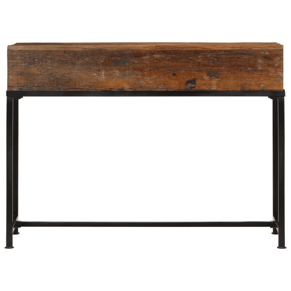 vidaXL Console Table 110x30x80 cm Solid Wood Reclaimed
