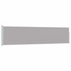 vidaXL Patio Retractable Side Awning 117x500 cm Grey