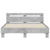 vidaXL Bed Frame without Mattress Concrete Grey 150x200 cm King Size