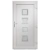 vidaXL Front Door Anthracite 108x200 cm PVC