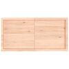 vidaXL Table Top 120x60x(2-4) cm Untreated Solid Wood Oak