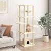 vidaXL Cat Tree with Sisal Scratching Posts Cream 154 cm