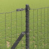 vidaXL Fence with Posts Grey 1.2 x 10 m Steel