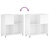 vidaXL Record Cabinet White 84.5x38x89 cm Engineered Wood