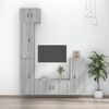 vidaXL 5 Piece TV Cabinet Set Grey Sonoma Engineered Wood