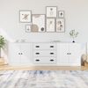 vidaXL Sideboards 3 pcs White Engineered Wood