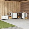 vidaXL Kitchen Storage with Shelf White 90 x 50 x 92 cm Steel