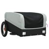 vidaXL Bike Trailer Black and Grey 30 kg Iron