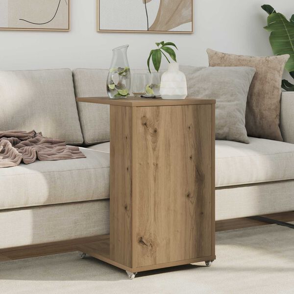 vidaXL Side Table Artisan Oak 40 x 35 x 60 cm Engineered Wood