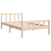 vidaXL Bed Frame without Mattress Solid Wood 100x200 cm