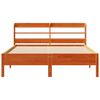 vidaXL Bed Frame without Mattress Wax Brown 160x200 cm Solid Wood Pine