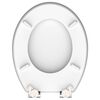 SCH&Uuml;TTE High Gloss Toilet Seat with Soft-Close BLACK STONE MDF
