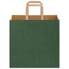 vidaXL Paper Bags 50 pcs with Handles Green 26x17x25 cm