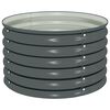 vidaXL Garden Raised Bed | Grey | Galvanised steel | Medium | Durable