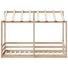 vidaXL Kids' Bed with Roof 90x190 cm Solid Wood Pine