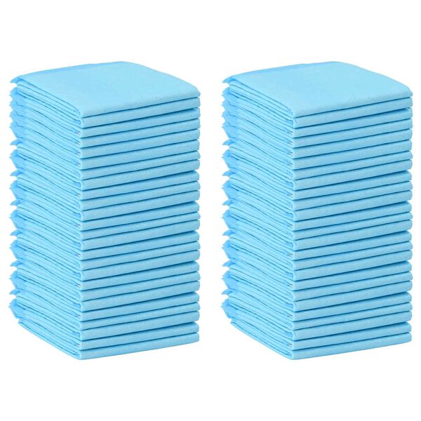 vidaXL Pet Training Pad 50 pcs Blue and White 60 x 45 cm