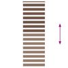 vidaXL Zebra Blind Brown 85x200 cm Fabric Width 80.9 cm Polyester