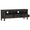 vidaXL TV Cabinet Black 120x30x45 cm Solid Mango Wood