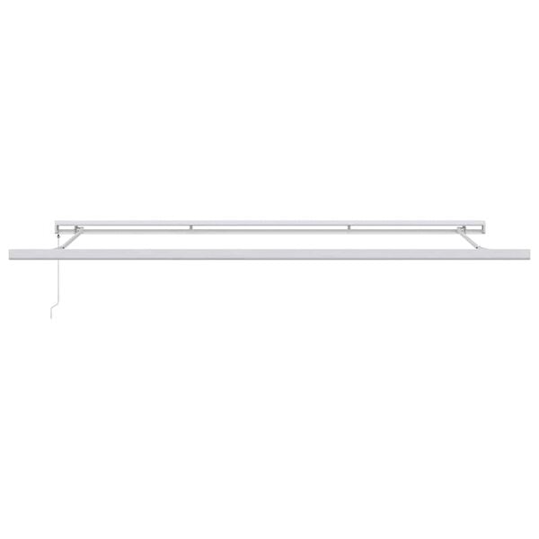 vidaXL Awning Frame Manual White 500 x 300 cm Aluminium