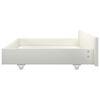 vidaXL Bed Frame without Mattress White Solid Wood Pine 100x200 cm