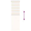 vidaXL Zebra Blind Marble Beige 45x150 cm Fabric Width 40.9 cm Polyester