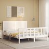 vidaXL Bed Frame without Mattress White 160x200 cm Solid Wood Pine