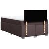 vidaXL Box Spring Bed with Mattress Dark Brown 120x200 cm Fabric