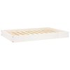 vidaXL Dog Bed White 91,5x64x9 cm Solid Wood Pine