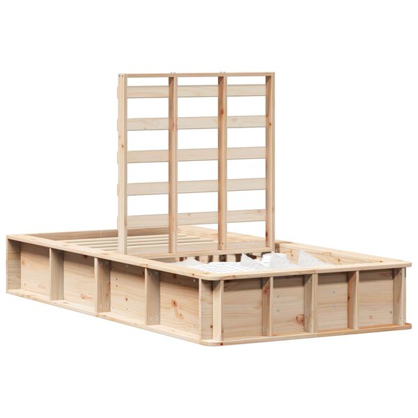 vidaXL Bed Frame Brown 80 x 200 cm Solid Pine Wood