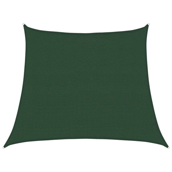 vidaXL Sunshade Sail 160 g/m&sup2; Dark Green 3/4x3 m HDPE