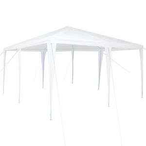 vidaXL Party Tent White 400 x 400 x 266 cm Polyethylene and Steel