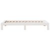 vidaXL Bed Frame without Mattress White 100x200 cm Solid Wood Pine